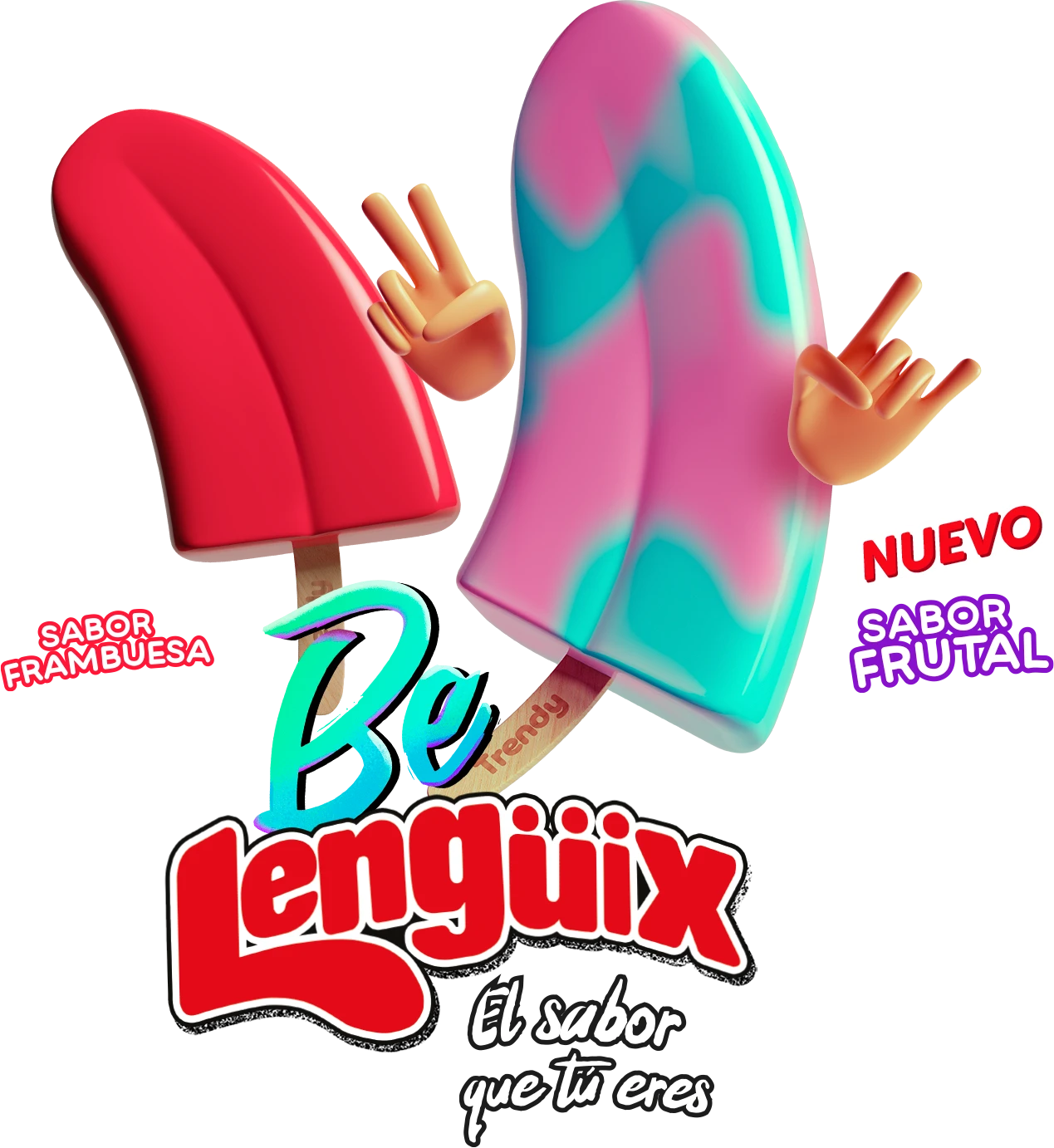 Logo Lenguix dos helados