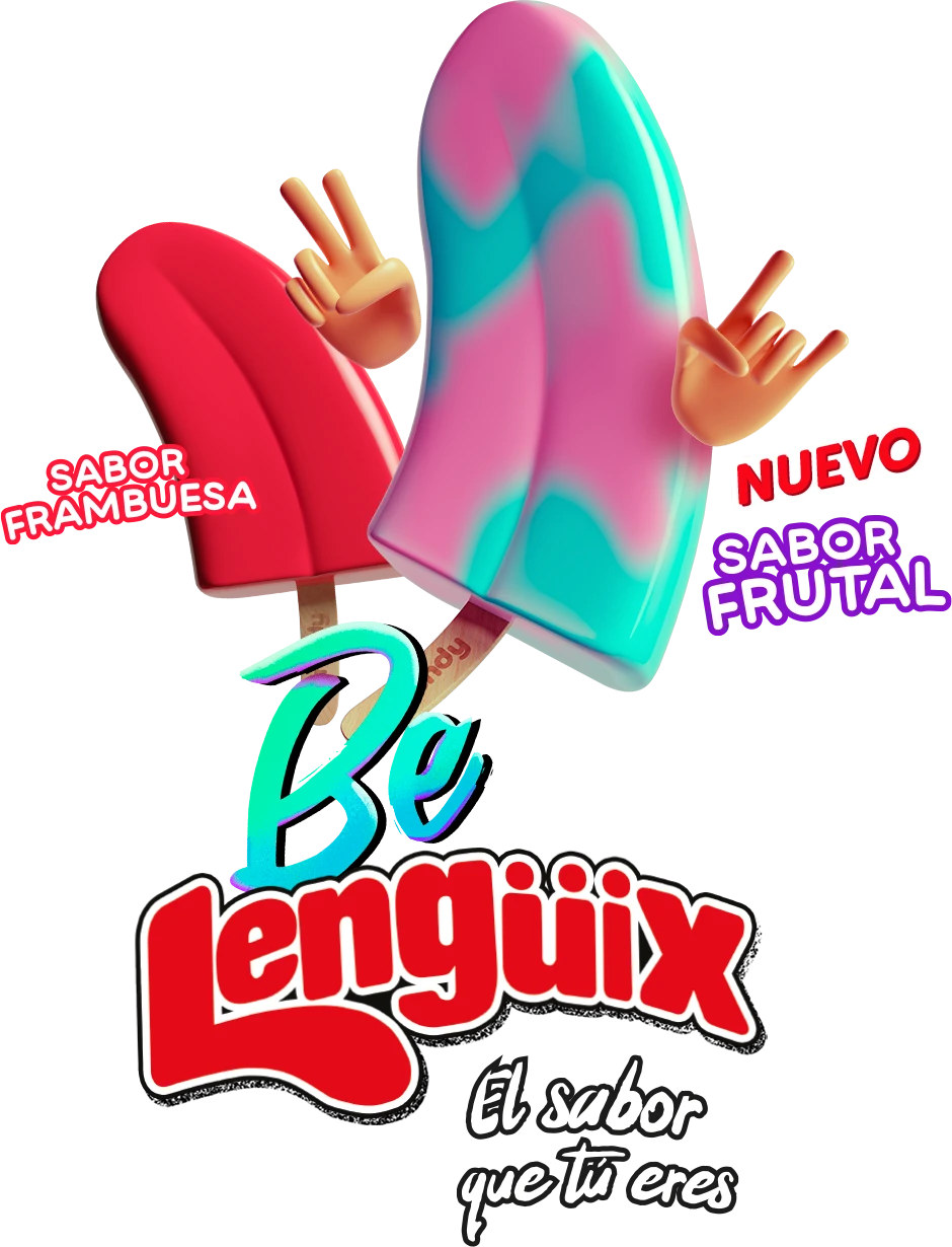 Logo Lenguix dos helados